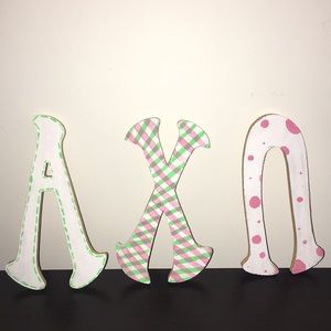 ΑΧΩ Wooden Letters